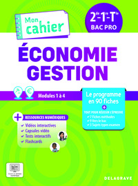 Mon cahier d'Économie-Gestion 2de, 1re, Tle Bac Pro (2026) - Pochette élève