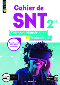 Cahier des Sciences Numériques et Technologie 2de, Pochette de l'élève