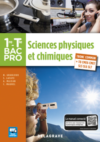 Sciences physiques et chimiques 1re, Tle Bac Pro, Pochette de l'élève
