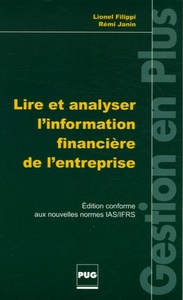 LIRE ET ANALYSER L'INFORMATION FINANCIERE DE L'ENTREPRISE