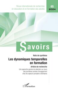 LES DYNAMIQUES TEMPORELLES EN FORMATION - VOL652024