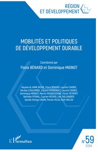MOBILITES ET POLITIQUES DE DEVELOPPEMENT DURABLE - VOL592024 - EDITION BILINGUE