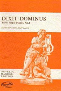 G.F. HANDEL: DIXIT DOMINUS (VOCAL SCORE) CHANT