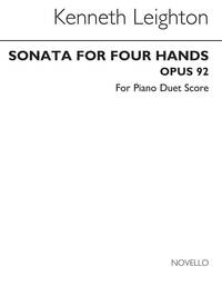 KENNETH LEIGHTON: SONATA FOR FOUR HANDS OP. 92