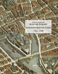 Plan de Paris dit Plan de Turgot en couleurs et au format original