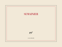 Bloc planificateur semainier (papeterie)