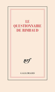 CARNET "LE QUESTIONNAIRE DE RIMBAUD" (PAPETERIE)