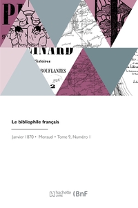 LE BIBLIOPHILE FRANCAIS