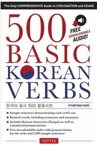 500 BASIC KOREAN VERBS /ANGLAIS