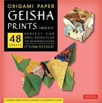 Origami Paper Geisha Prints Large (New ed) /anglais