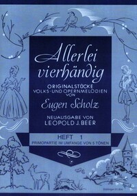 ERWIN CHRISTIAN SCHOLZ  : ALLERLEI VIERHANDIG 1 - PIANO QUATRE MAINS