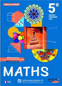 Mathématiques 5e 2026 - manuel