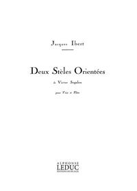 JACQUES IBERT: 2 STELES ORIENTEES (MED) (VOICE & 1 INSTRUMENT)