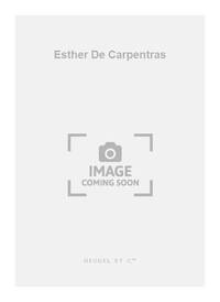MILHAUD DARIUS ESTHER DE CARPENTRAS VOICE & PIANO BOOK ENGLISH