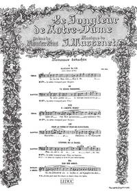 JULES MASSENET: AIR DE 'LE JONGLEUR' NO.5: LEGENDE DE LA SAUGE (BAR) (VOICE & PIANO)