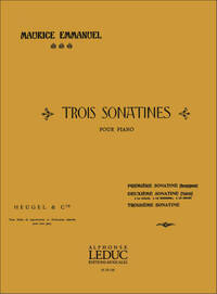 MAURICE EMMANUEL: SONATINE NO.1 'BOURGUIGNONE' (PIANO SOLO) PIANO