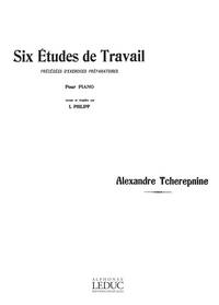 ALEXANDRE TCHEREPNIN: 6 ETUDES DE TRAVAIL (PIANO SOLO) PIANO