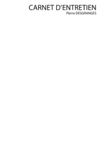 CARNET ENTRETIEN