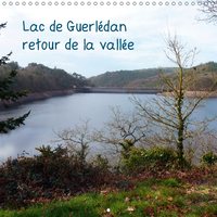 Lac de Guerledan, retour de la vallée (Calendrier mural 2019 300 × 300 mm Square)