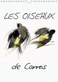 Les oiseaux de Carros (Calendrier mural 2019 DIN A4 vertical)
