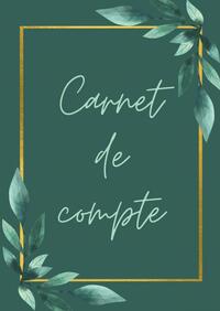 Carnet de compte à remplir