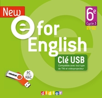 New E for English 6e, Clé USB classe