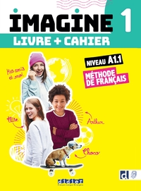 IMAGINE 1 - NIV A1.1 - LIVRE + CAHIER + DIDIERFLE.APP - 3 UNITES