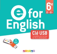 E for English 6e, Clé USB Classe