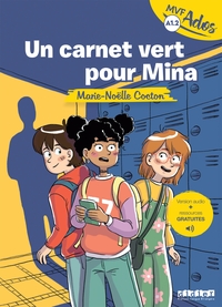 Mondes en VF Ados - Un carnet vert pour Mina - Niv. A1.2 - Livre + audios