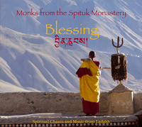 MONKS FROM THE SPITUK MONASTERY : BLESSING