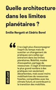 Quelle architecture dans les limites planétaires ?