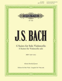 JOHANN SEBASTIAN BACH : 6 SUITES FOR SOLO VIOLONCELLO BWV 1007-1012 - TRANSCRIPTION POUR ALTO