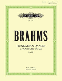 JOHANNES BRAHMS  : HUNGARIAN DANCES NOS. 1 AND 3 - ALTO ET PIANO