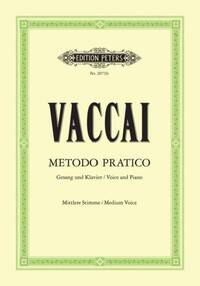 NICOLA VACCAI : METODO PRATICO - MEDIUM VOICE - RECUEIL + CD