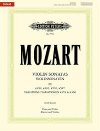 VIOLIN SONATAS VOLUME 3 VIOLON