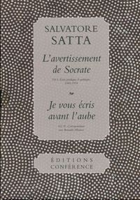 L'Avertissement de Socrate / Je vous écris avant l'aube