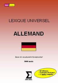 Lexique universel ALLEMAND