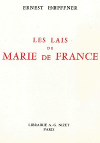 LES LAIS DE MARIE DE FRANCE