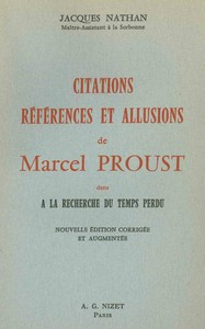 CITATIONS, REFERENCES ET ALLUSIONS DE MARCEL PROUST DANS A LA RECHERCHE DU TEMPS PERDU