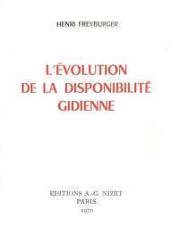 L'EVOLUTION DE LA DISPONIBILITE GIDIENNE