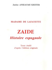 ZAIDE, HISTOIRE ESPAGNOLE