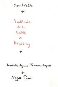 BALLADE DE LA GEOLE DE READING