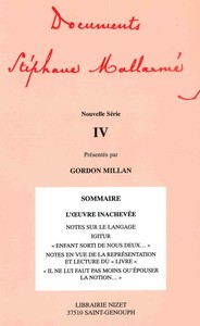 DOCUMENTS STEPHANE MALLARME - NOUVELLE SERIE IV