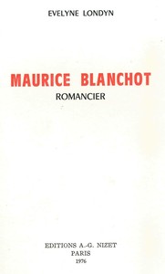 MAURICE BLANCHOT ROMANCIER