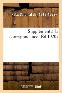 SUPPLEMENT A LA CORRESPONDANCE