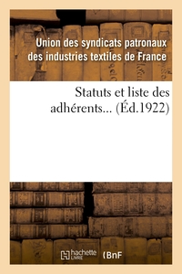 Statuts et liste des adhérents...