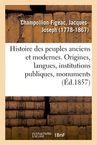 Histoire des peuples anciens et modernes