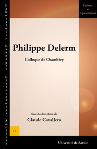 Philippe Delerm - actes du colloque de Chambéry, 21 et 22 septembre 2012