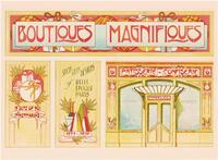 BOUTIQUES MAGNIFIQUES 2 SET OF 20 POSTCARDS /ANGLAIS