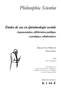 PHILOSOPHIA SCIENTIAE T.22/2 2018 - SCIENCE ET EDITION
